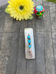 Kingman Hair Barrette 3 Stone