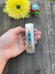 Kingman Hair Barrette 3 Stone