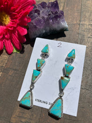 4 Stone Kingman Earrings #2