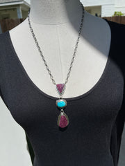 Kingman and Spiny Purple Necklace #2