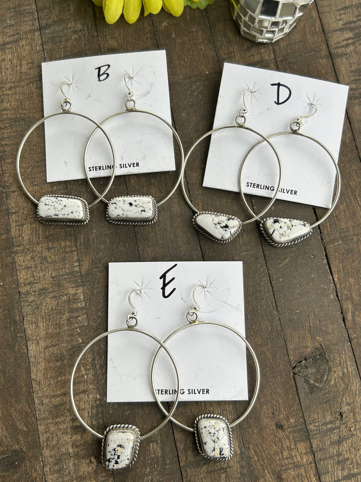White Buffalo Stud Muffin Hoops B,D & E