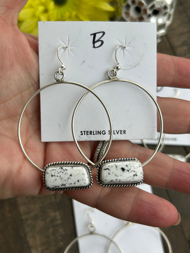 White Buffalo Stud Muffin Hoops B,D & E