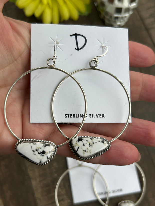 White Buffalo Stud Muffin Hoops B,D & E
