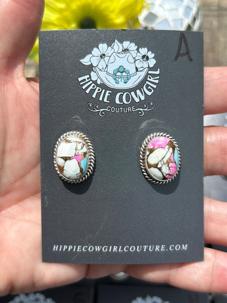 "Cotton Candy" Stud Earrings