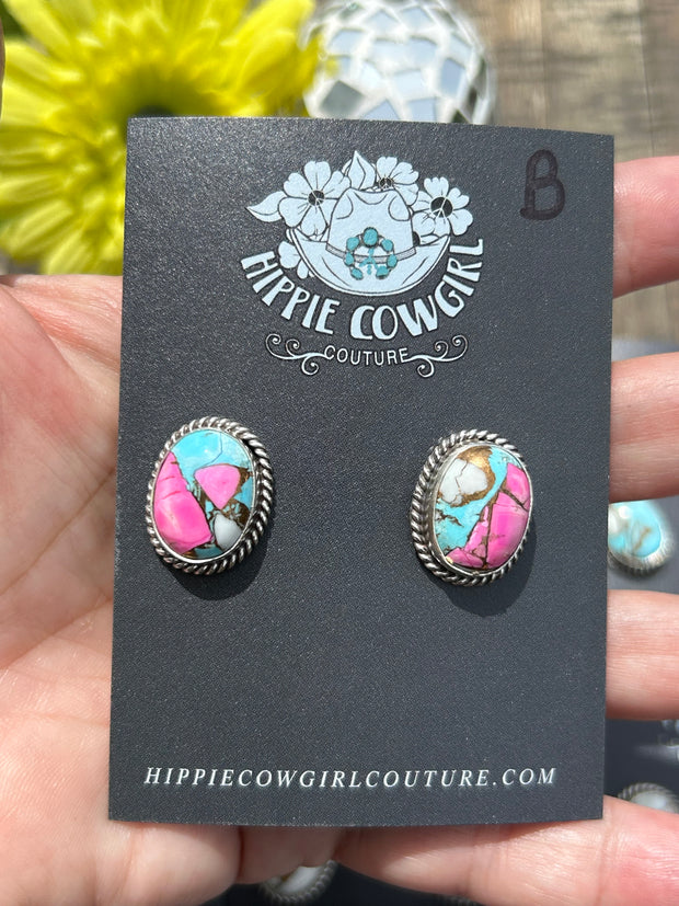 "Cotton Candy" Stud Earrings