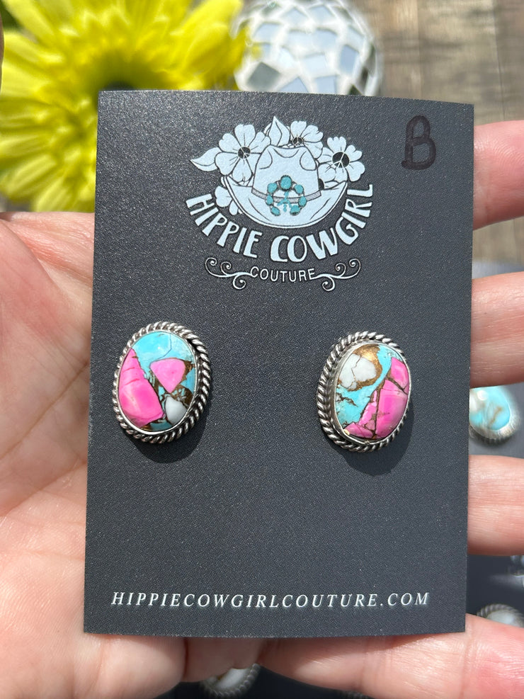 "Cotton Candy" Stud Earrings