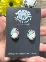 "Cotton Candy" Stud Earrings