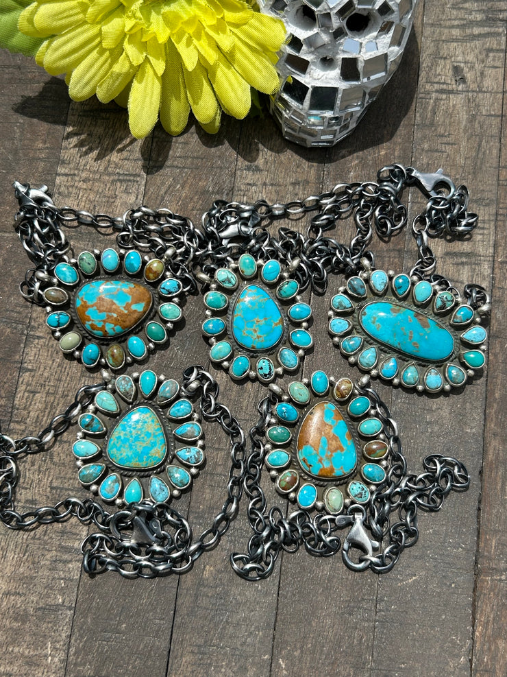Kingman Cluster Necklaces