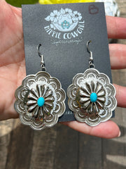 Kingman Concho Dangle Earrings