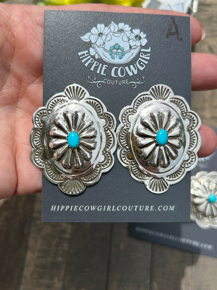 Kingman Concho Earrings