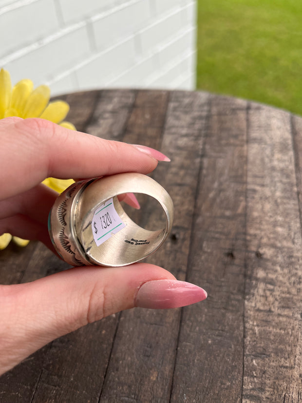 Single Stone Royston Dome Ring Sz. 13