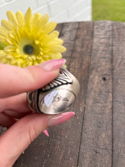 Single Stone Kingman Dome Ring Sz. 12