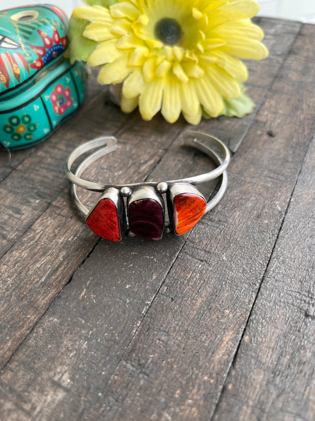 3 Stone Mixed Spiny Cuffs 1-8