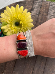 3 Stone Mixed Spiny Cuffs 1-8