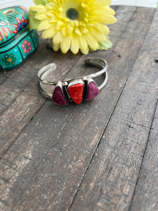 3 Stone Mixed Spiny Cuffs 1-8