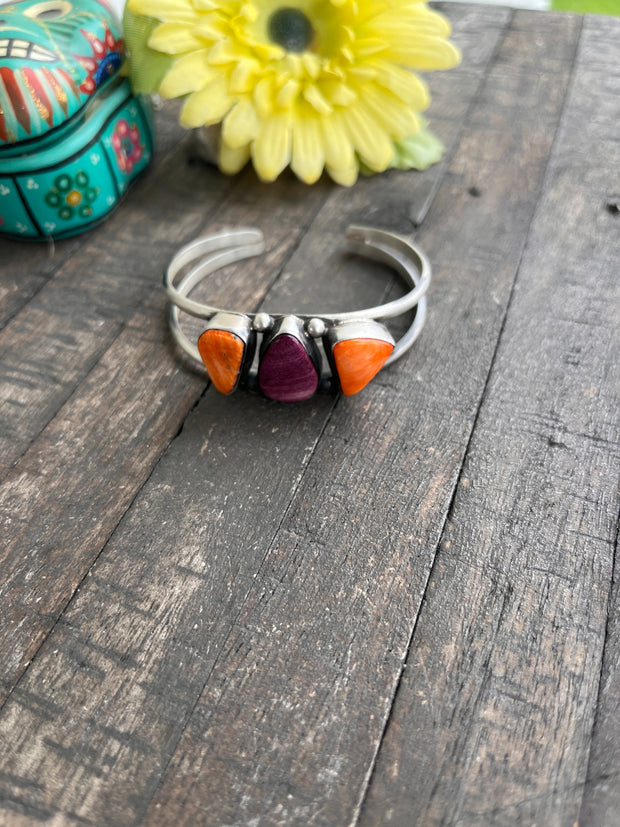 3 Stone Mixed Spiny Cuffs 1-8