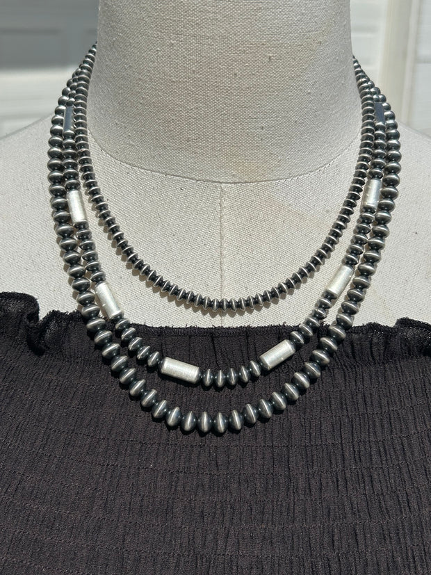 3 Strand Sterling Pearl Necklace