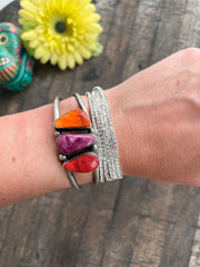 3 Stone Mixed Spiny Cuffs 1-8