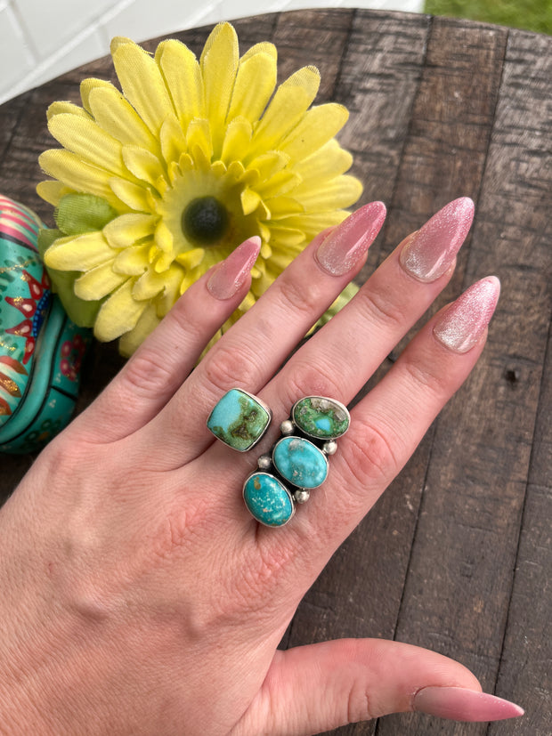 Adjustable 4 Stone Sonoran Rings 1-