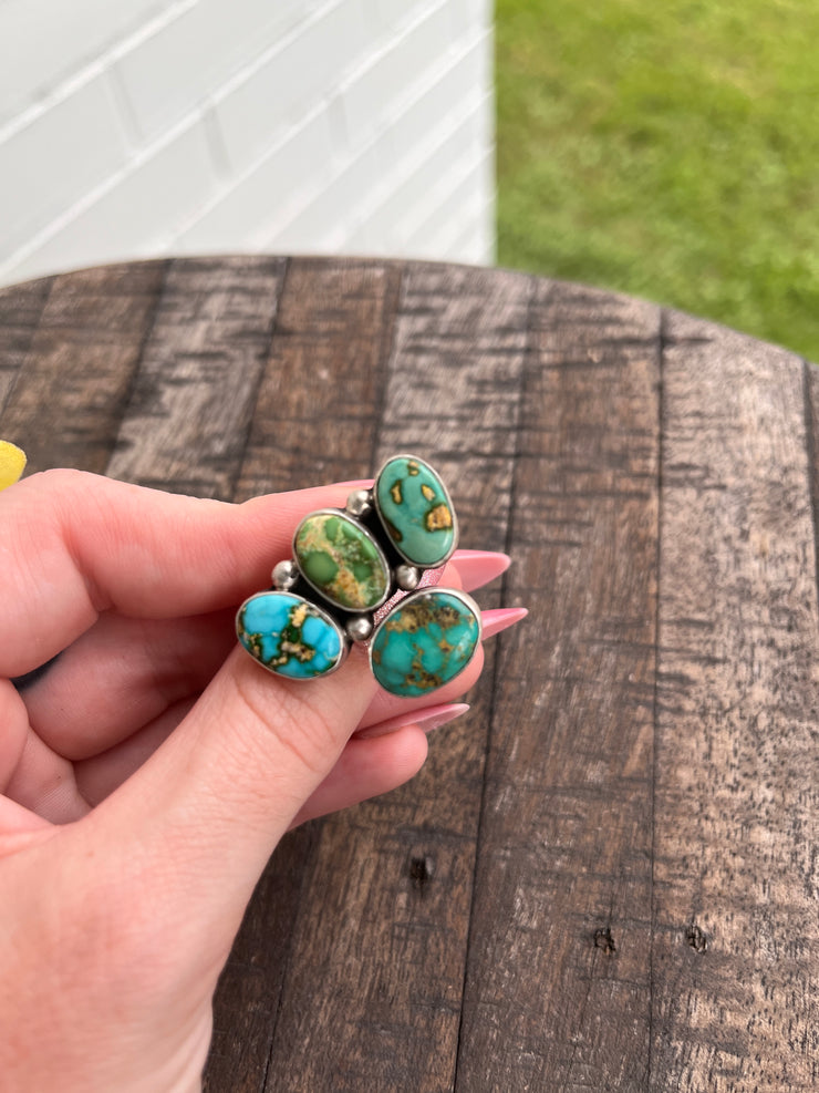 Adjustable 4 Stone Sonoran Rings 1-