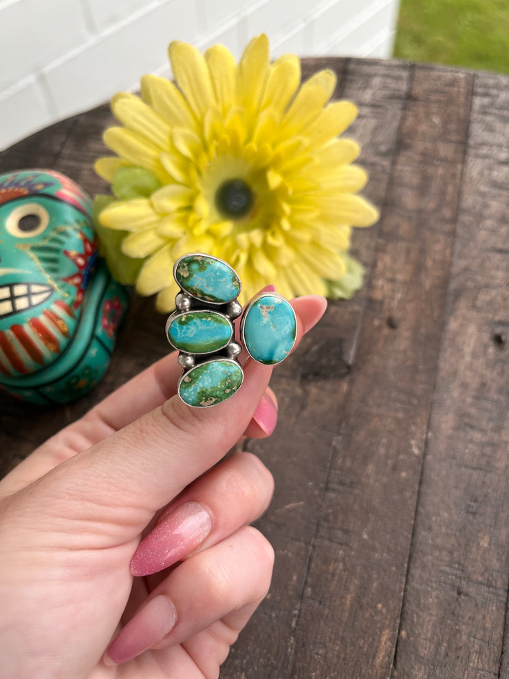 Adjustable 4 Stone Sonoran Rings 1-