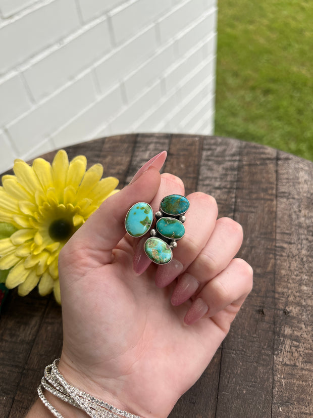 Adjustable 4 Stone Sonoran Rings 1-