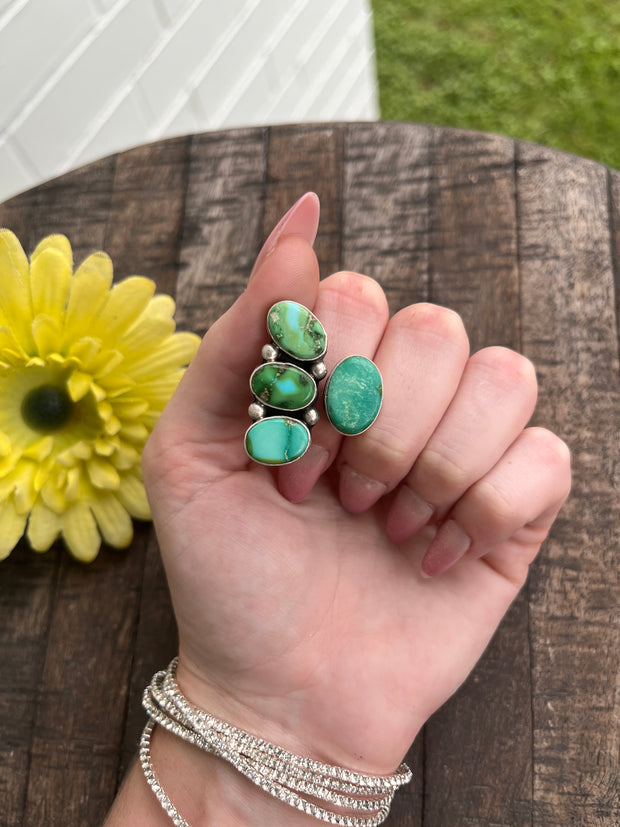 Adjustable 4 Stone Sonoran Rings 1-