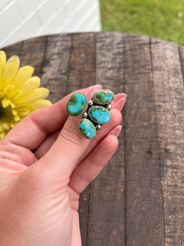 Adjustable 4 Stone Sonoran Rings 1-