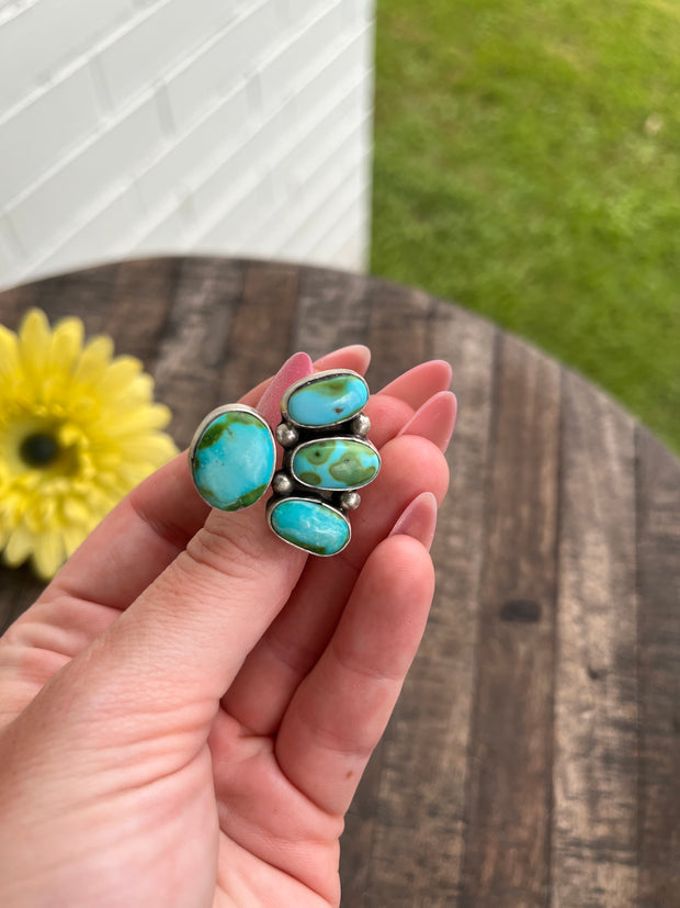Adjustable 4 Stone Sonoran Rings 1-