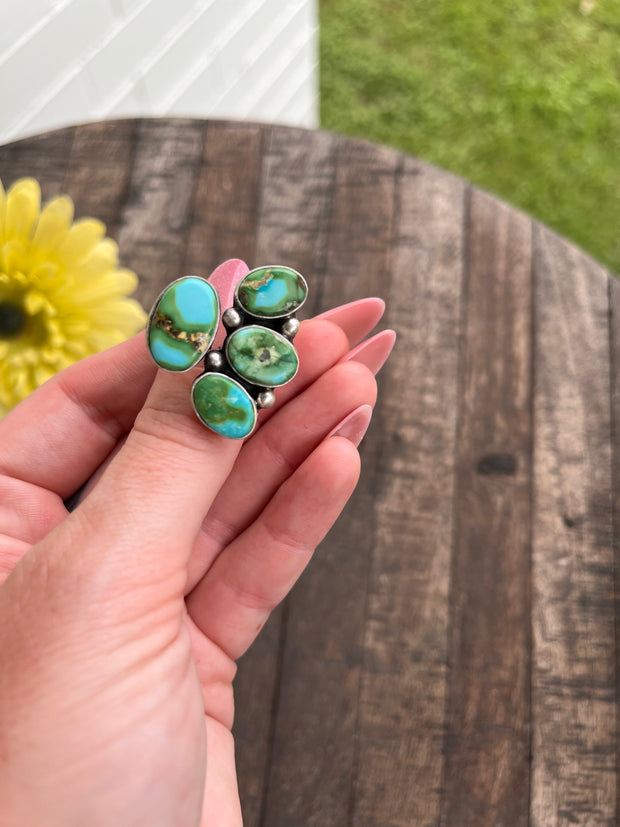 Adjustable 4 Stone Sonoran Rings 1-