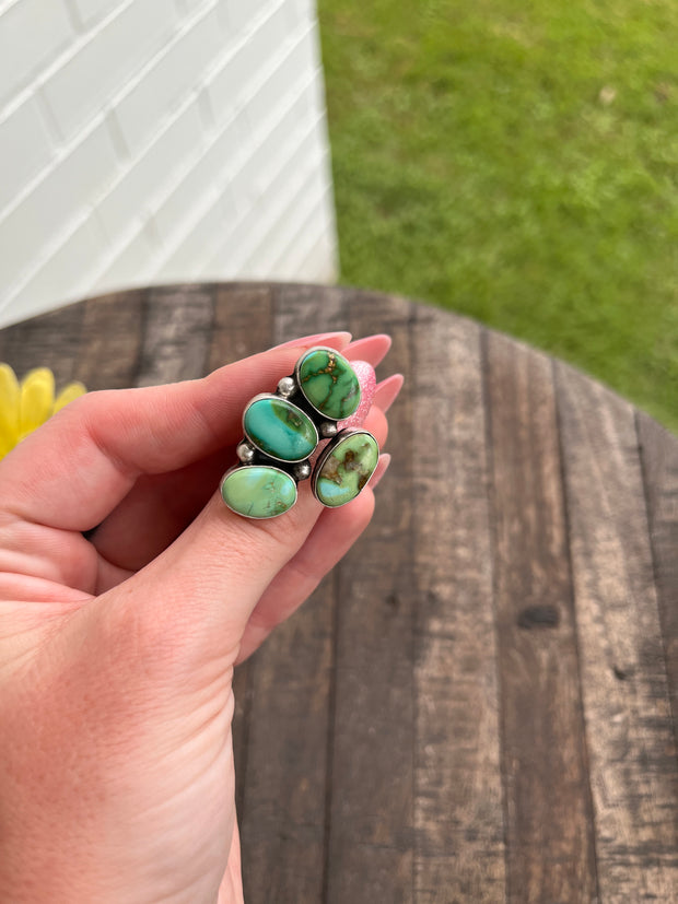 Adjustable 4 Stone Sonoran Rings 1-