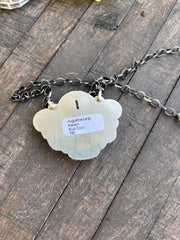 Multi Colored Half Cluster Necklace 1-5