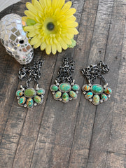 Kingman Half Cluster Necklace 1-3