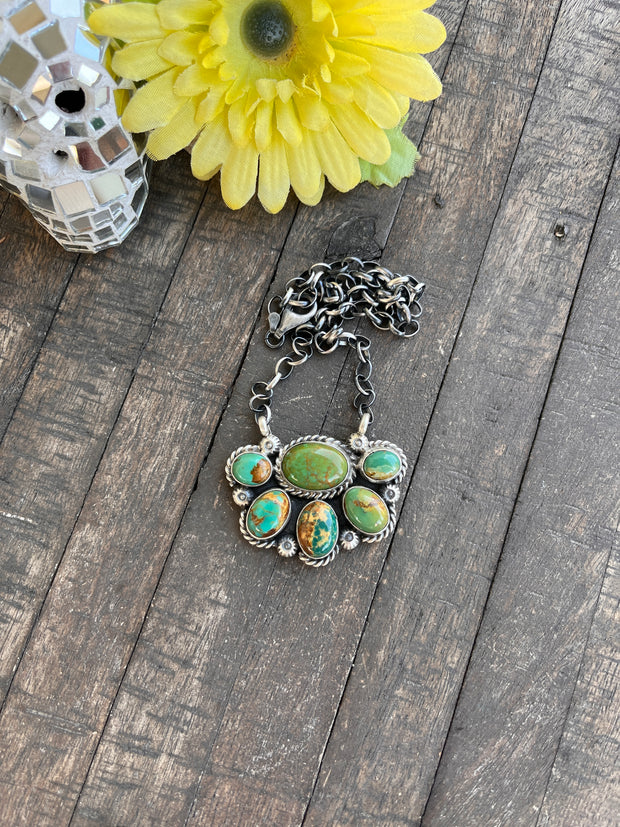 Kingman Half Cluster Necklace 1-3