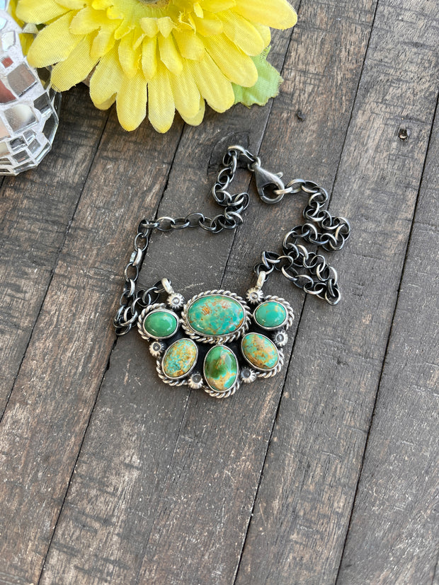 Kingman Half Cluster Necklace 1-3