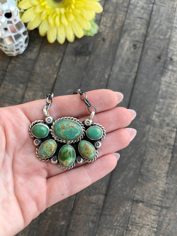 Kingman Half Cluster Necklace 1-3