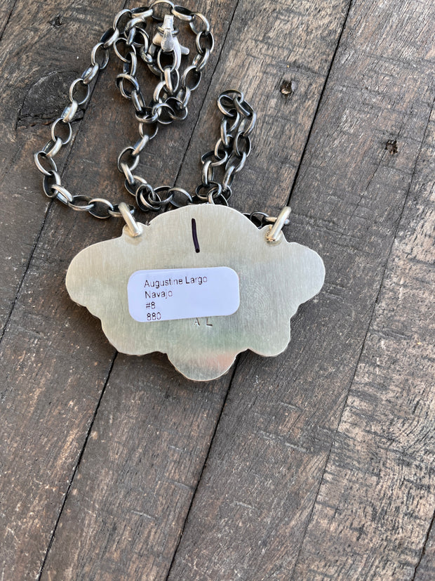 #8 Turquoise Half Cluster Necklace 1-9