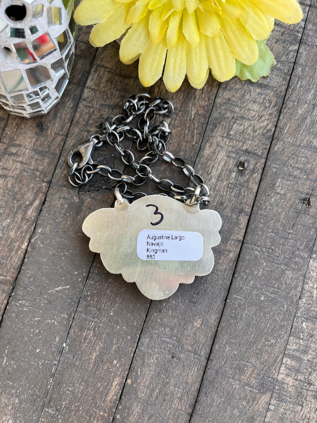 #8 Turquoise Half Cluster Necklace 1-9