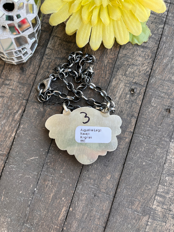 #8 Turquoise Half Cluster Necklace 1-9