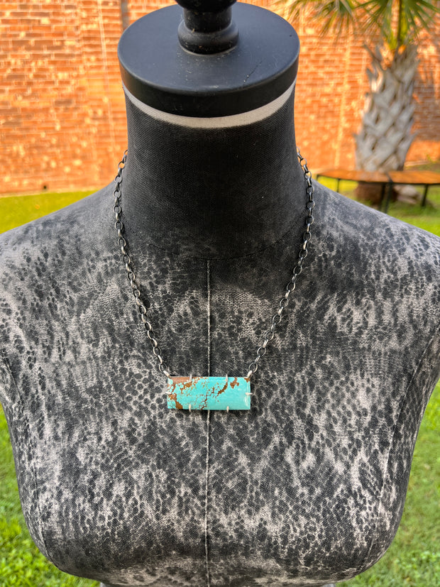 XL #8 Turquoise Waterproof Bar Necklaces 1-11