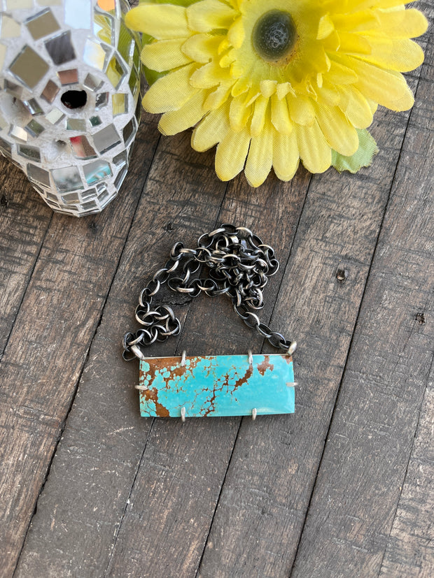 XL #8 Turquoise Waterproof Bar Necklaces 1-11