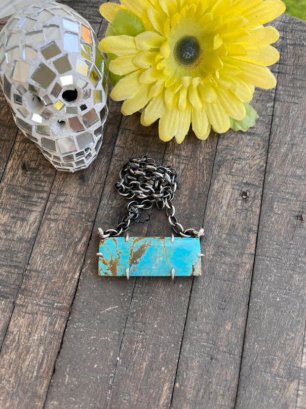 XL #8 Turquoise Waterproof Bar Necklaces 1-11