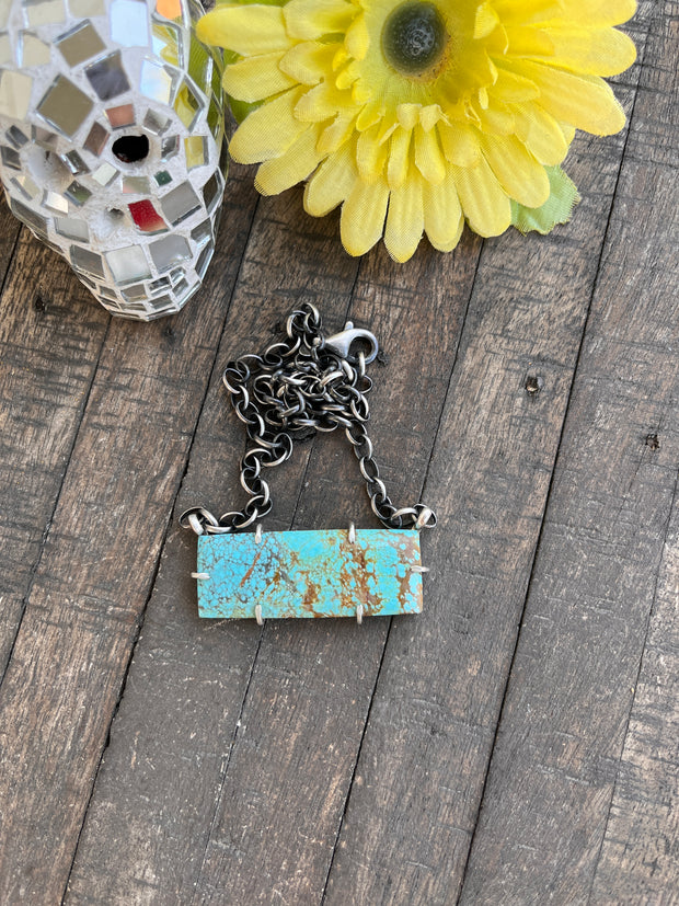 XL #8 Turquoise Waterproof Bar Necklaces 1-11