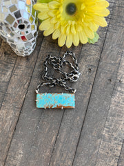 XL #8 Turquoise Waterproof Bar Necklaces 1-11