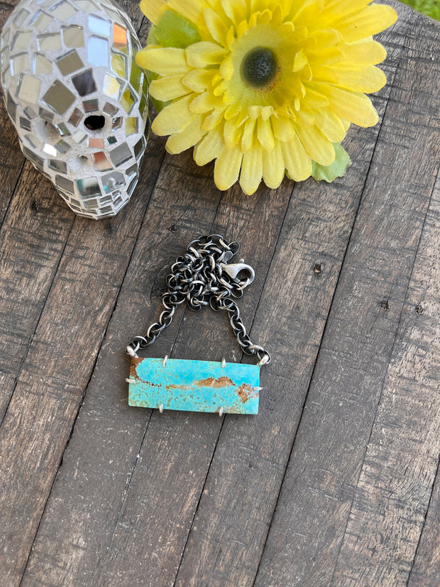 XL #8 Turquoise Waterproof Bar Necklaces 1-11