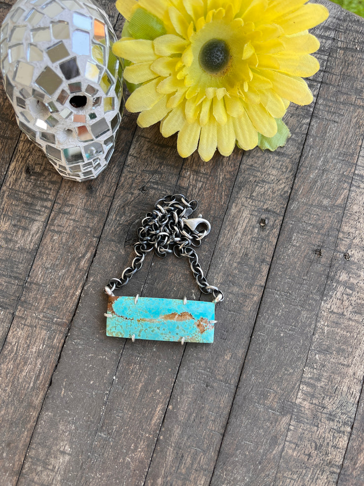 XL #8 Turquoise Waterproof Bar Necklaces 1-11