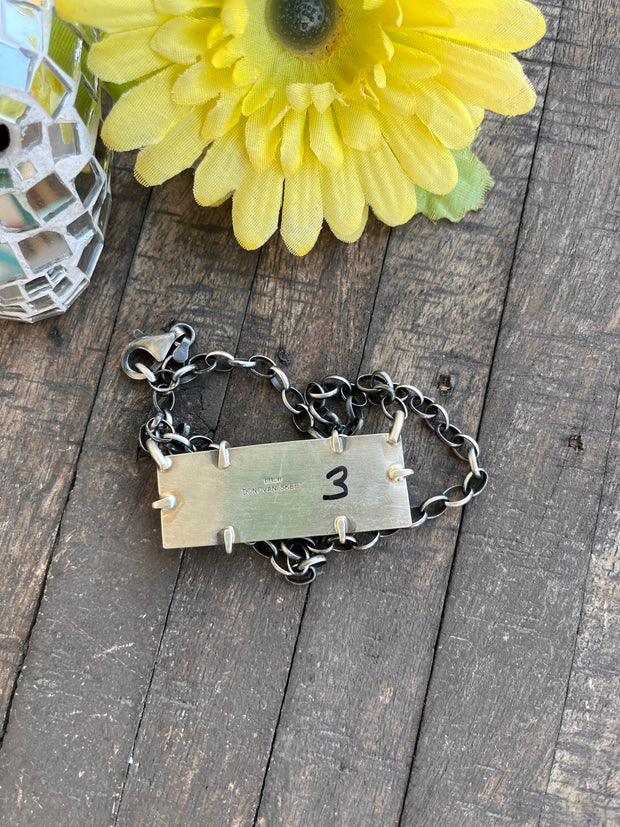 XL Kingman Turquoise Waterproof Bar Necklaces 1-10