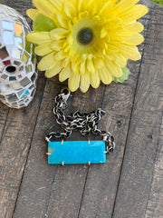 XL Kingman Turquoise Waterproof Bar Necklaces 1-10