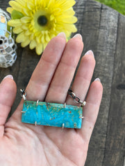 XL Kingman Turquoise Waterproof Bar Necklaces 1-10