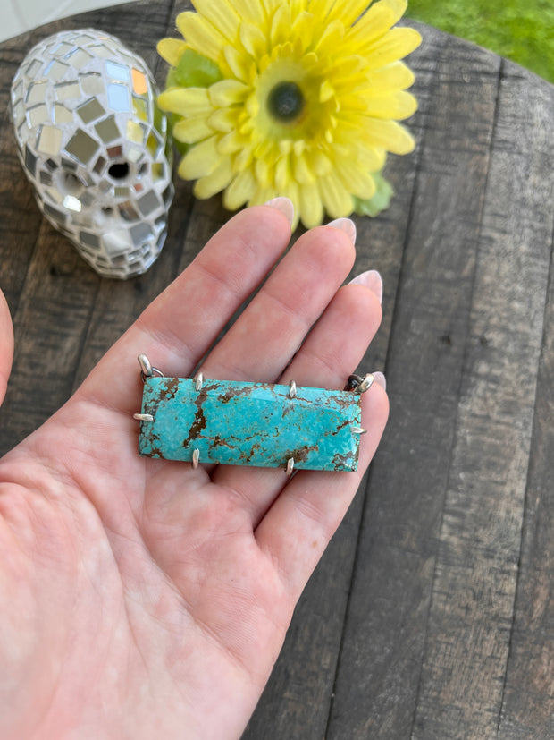 XL Kingman Turquoise Waterproof Bar Necklaces 1-10